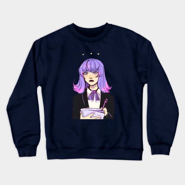 Anime Girl Crewneck Sweatshirt by AnyelyRodriguez